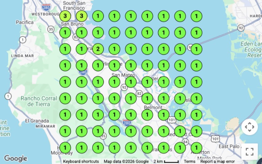 Auto Glass Repair ranking grid — San Mateo, CA