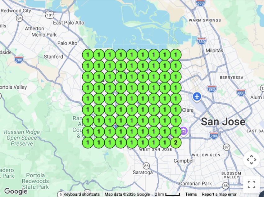 Auto Glass Repair ranking grid — Sunnyvale / San Jose, CA