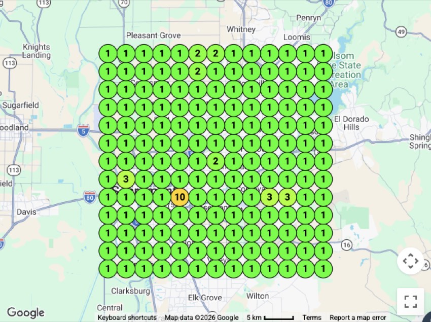 Demolition ranking grid — Sacramento (Empire), CA