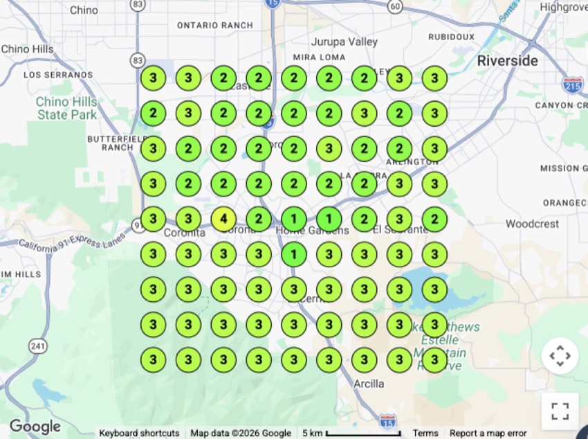 Fence Company ranking grid — Corona, CA