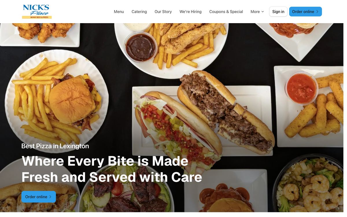 Restaurant & Food website (USA)