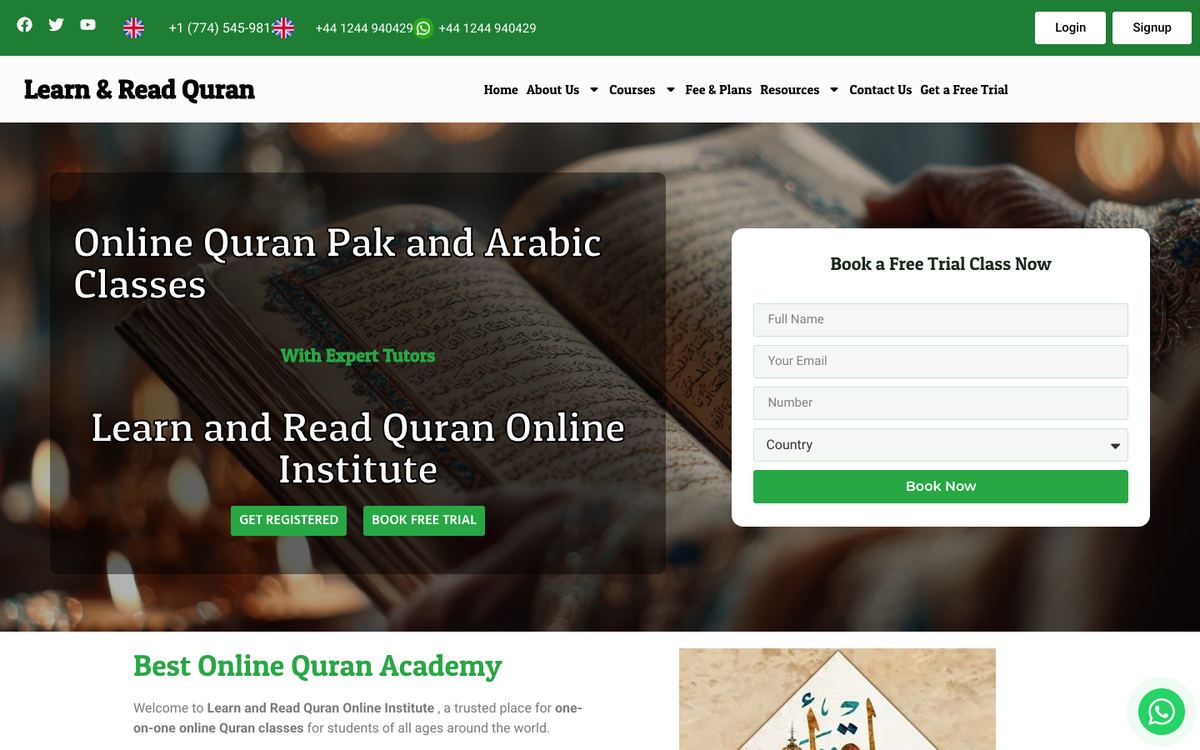 Education website (Online)