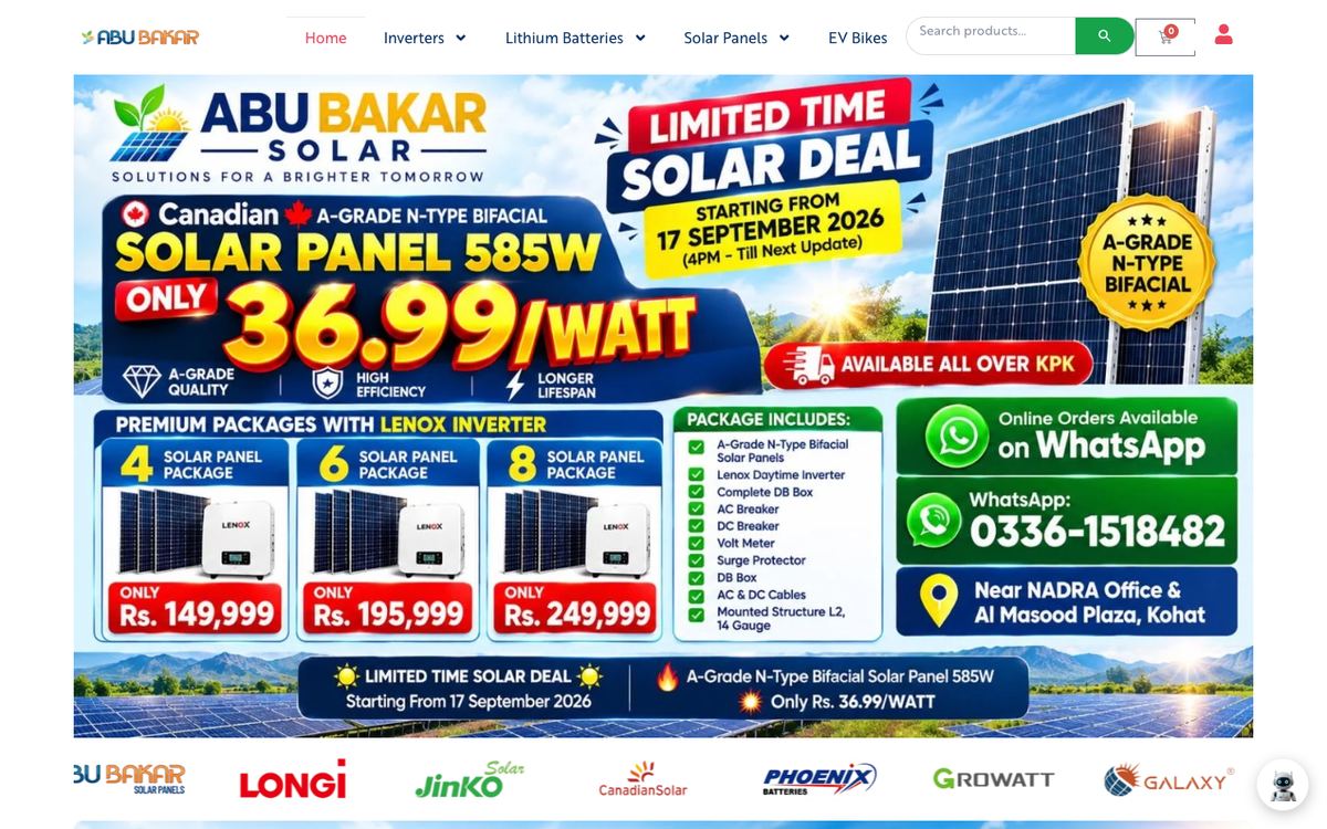 Solar & Energy website (Pakistan)